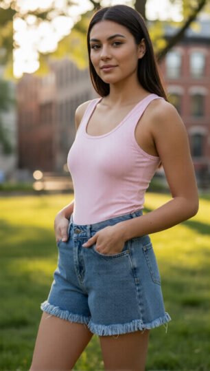 Short mom desflecado