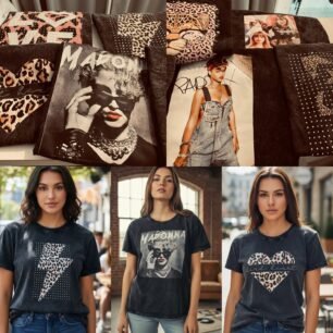 Remeras nevadas de algodón