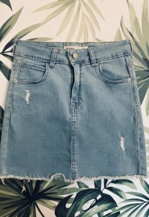 Mini de jean elastizada