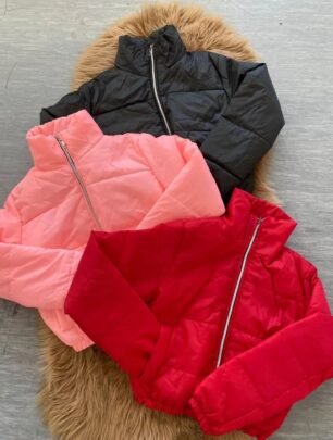 Campera puffer rosa T2
