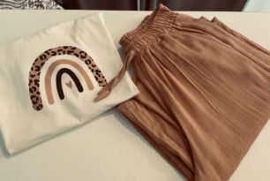 Palazzo de lino y remera de algodon premium