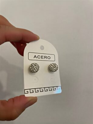 Aros esferas con piedras