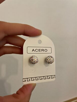 Aros esferas con piedras