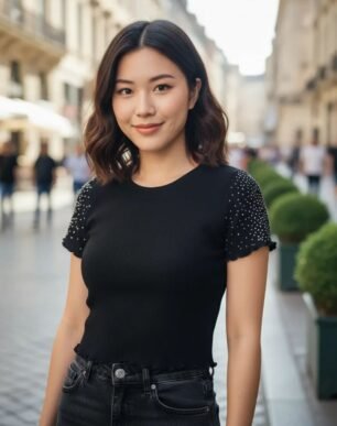 Remera con detalles en las mangas