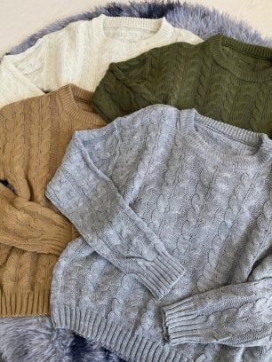 Sweater trenzado