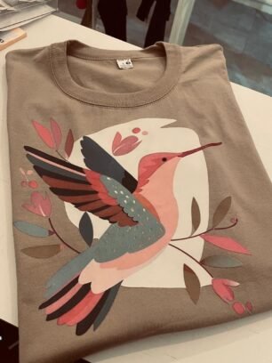 Remera de algodon colibrie T2